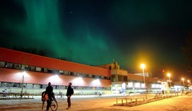 Northern lights over Linköping University